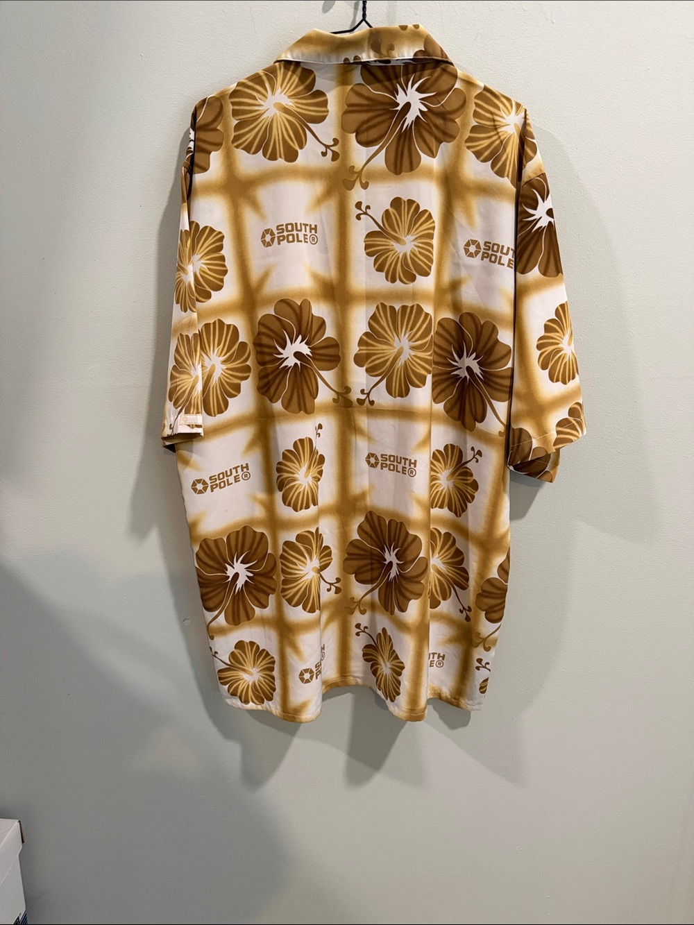 South Pole Men's Brown, Hold  & White Floral Button-Up Shirt - Picture 2 of 6